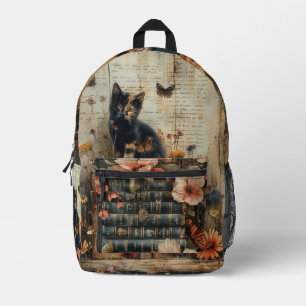 Mochila Impresa Gatito con libros