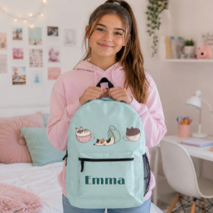 Mochila Impresa Gatitos en tazas de té