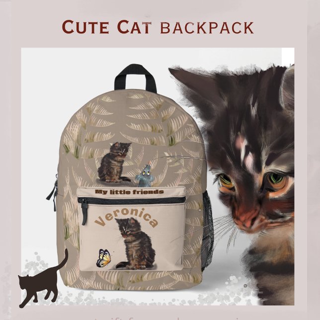 Mochila Impresa Gato de corte (Subido por el creador)