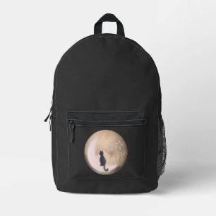 Mochila Impresa gato en la luna