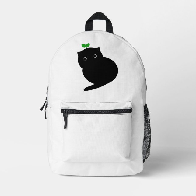 Mochila Impresa Gato Q (Anverso)