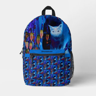 Mochila Impresa Gato siamés posando resumen personalizado