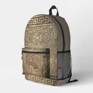 Mochila Impresa Gato Vintage, Arte de Motivo de Gato, Estilo Antig