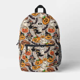 Mochila Impresa Gatos divertidos de Halloween en una fiesta