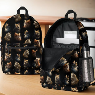 Mochila Impresa Gatos dorados