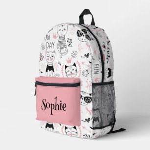 Mochila Impresa Gatos pequeños personalizados