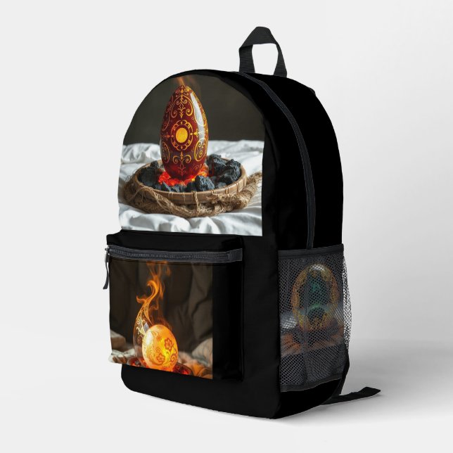 Mochila Impresa Geheimnisvolle Dracheneier – Ursprung des Feuers (Esquina derecha trasera )