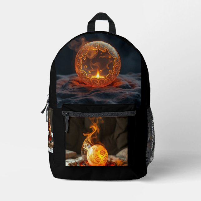 Mochila Impresa Geheimnisvolle Dracheneier – Ursprung des Feuers (Anverso)