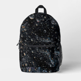 Mochila Impresa Gemstone galáctico sobre un lienzo cósmico