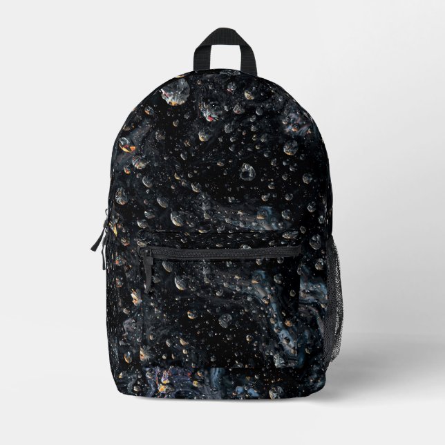 Mochila Impresa Gemstone galáctico sobre un lienzo cósmico (Anverso)