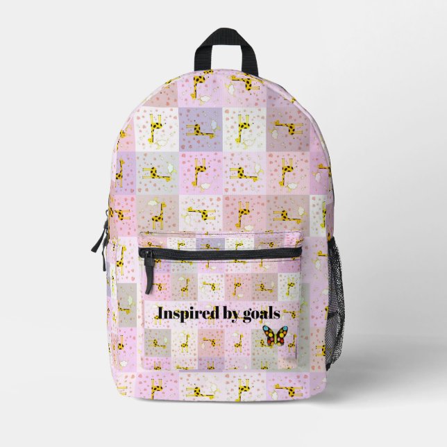 Mochila Impresa Génesis de objetivo inspirada por objetivos Imprim (Anverso)