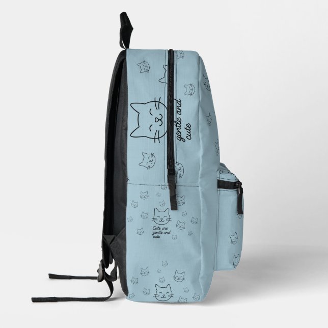Mochila Impresa Gentle Whiskers (Izquierda)