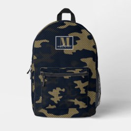 Mochila Impresa Georgia Black & Gold Yellow Camo