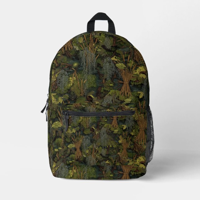 Mochila Impresa Ghillie Suit Pattern Swamp Terrain  (Anverso)