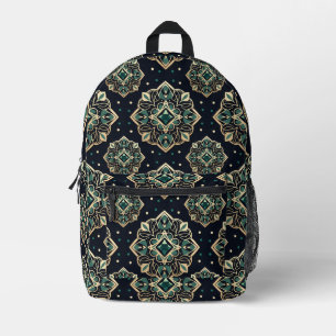 Mochila Impresa Gilded Emerald Mandala