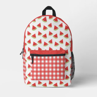 Mochila Impresa Gingham de Sandía