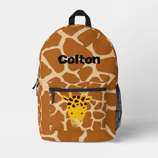 Mochila Impresa Giraffe personalizada (Anverso)