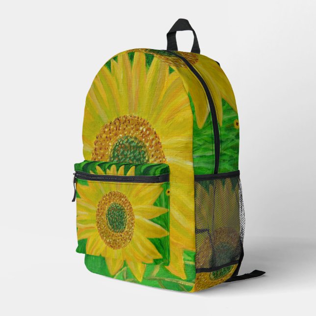 Mochila Impresa Girasol  (Esquina derecha trasera )