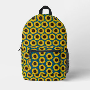 Mochila Impresa girasoles amarillos
