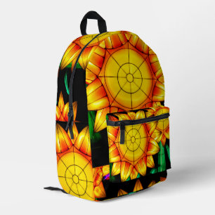 Mochila Impresa Girasoles de llamarada solar