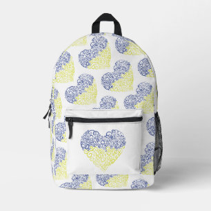 Mochila Impresa Giro espiral mehandi corazón Colores de la bandera