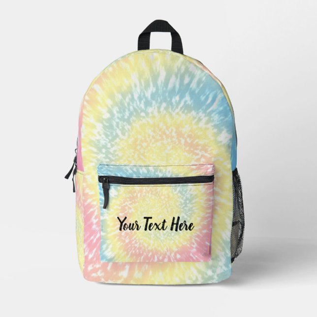 Mochila Impresa Giro hippy de tinte personalizado (Anverso)