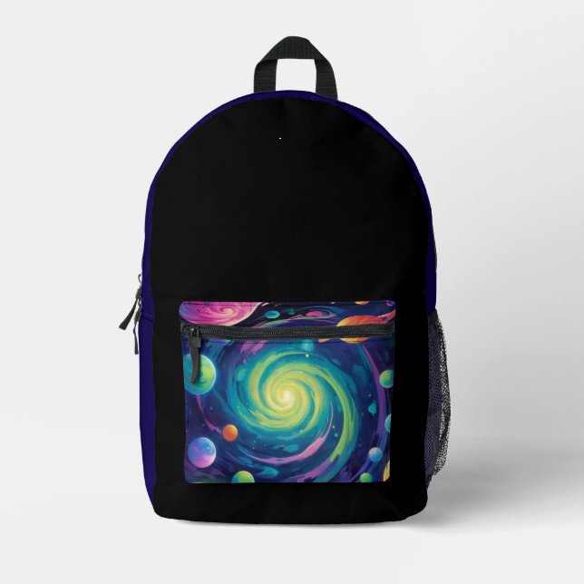 Mochila Impresa Giro Planetario   (Anverso)