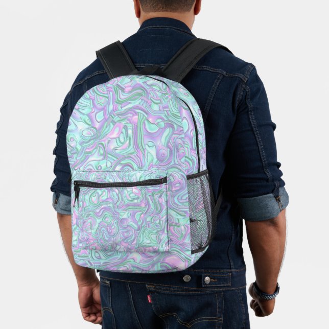 Mochila Impresa Giros Trippy Colorful 3D (Insitu (Modelo))