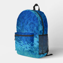 Mochila Impresa Glass azul y Aqua Seted