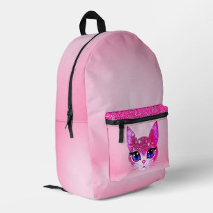 Mochila Impresa Glittering Cat Face