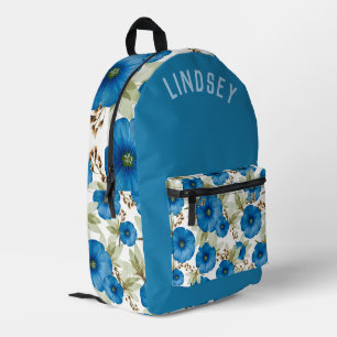Mochila Impresa Glorias de la Mañana Azules Hermosas Personalizada