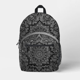 Mochila Impresa Gold Artistic Mandala Backpack