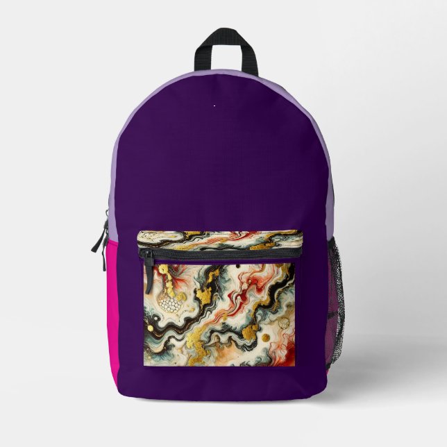 Mochila Impresa Goldene Flüsse  (Anverso)