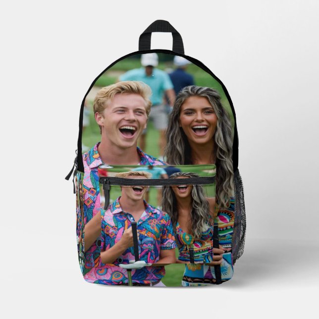 Mochila Impresa Golf Photo Customize Personalize (Anverso)