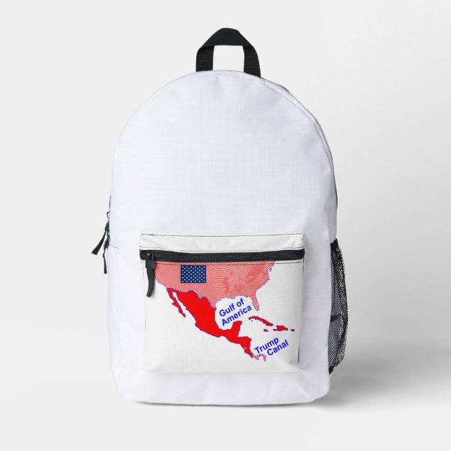 Mochila Impresa Golfo de Estados Unidos, Trump Canal Knap Sack (Anverso)