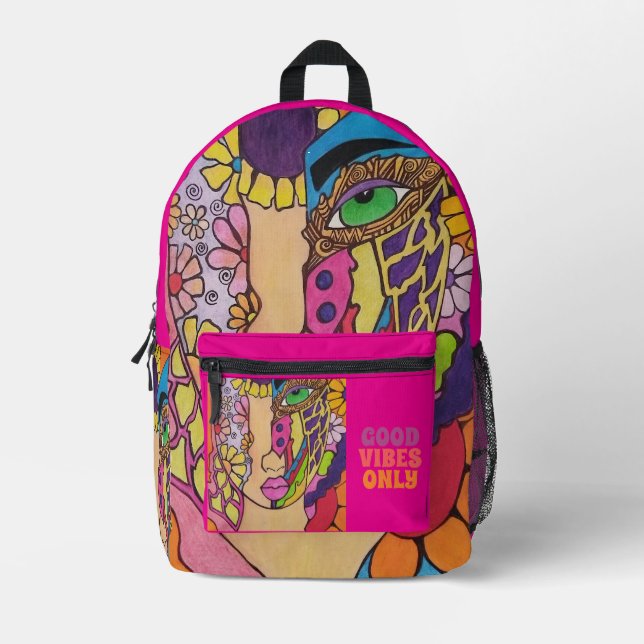 Mochila Impresa Good vibes only (Anverso)