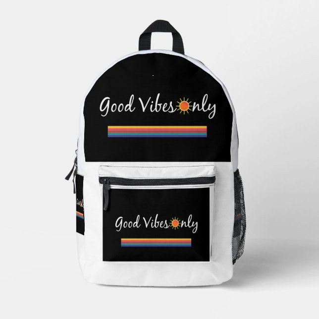 Mochila Impresa Good Vibes Only Backpack (Anverso)