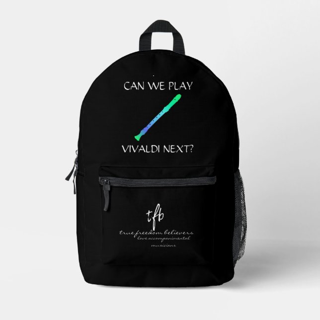 Mochila Impresa Grabador Soca Cools (Anverso)