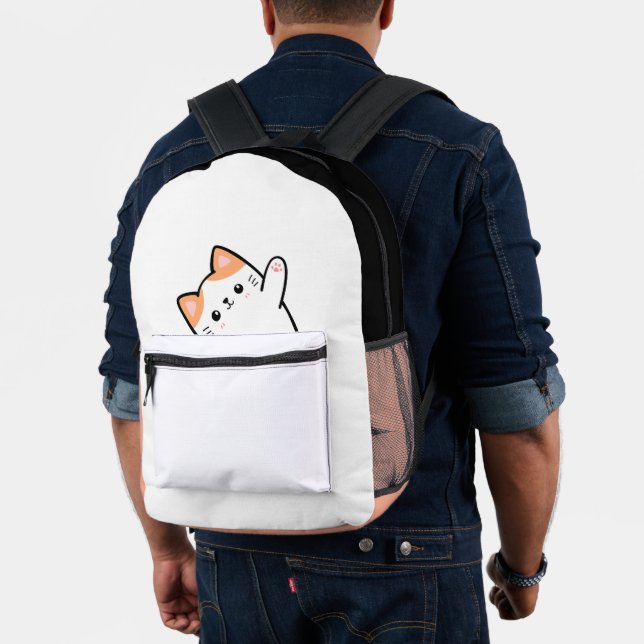 Mochila Impresa Gracioso gato (Insitu (Modelo))