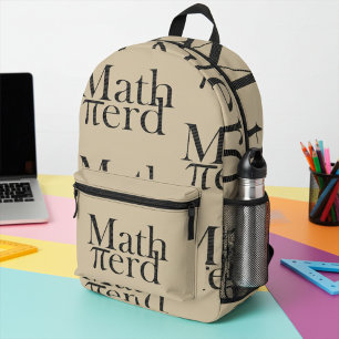 Mochila Impresa Gracioso profesor de ciencias de Pi Math Nerd Ligh
