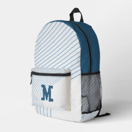 Mochila Impresa Gradient dynamic curve Abstract minimal Monogram