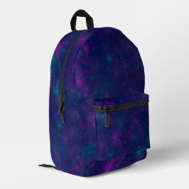 Mochila Impresa Gradiente azul moderno cosmos espacio galaxia chic