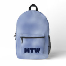 Gradiente azul simple y plantilla de texto monogra