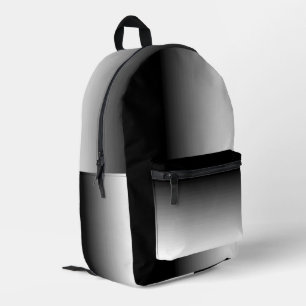 Mochila Impresa Gradiente blanco a negro