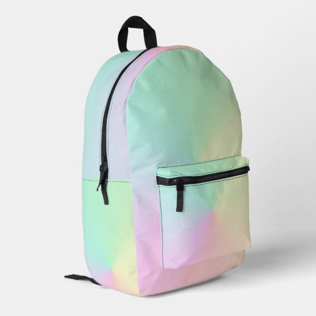Mochila Impresa Gradiente de color ocmbre (Esquina izquierda trasera)