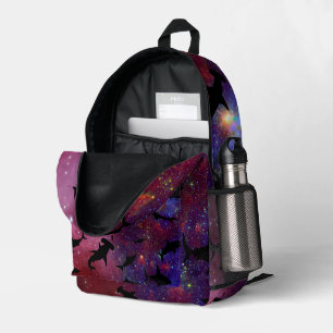Mochila Impresa Gradiente de tiburón moderno cosmos espacio galaxi