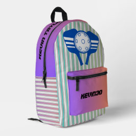 Mochila Impresa Gradiente fresco personalizado con rayas Baloncest