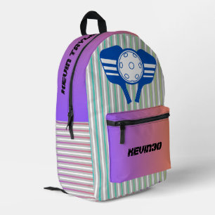 Mochila Impresa Gradiente fresco personalizado con rayas Baloncest
