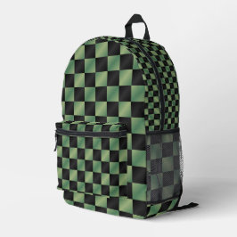 Mochila Impresa Gradiente negro verde oliva moderno controlado