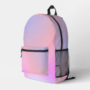 Mochila Impresa Gradiente Pastel de Algodón de Azúcar Soñador